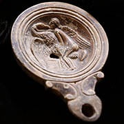 Ancient Roman Brown Glass Jar