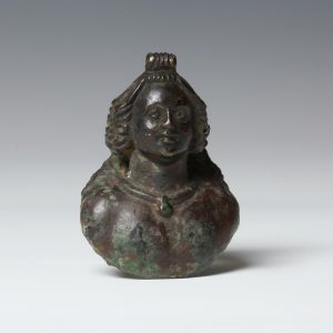Fine Roman Bronze Appliqué Of Apollo