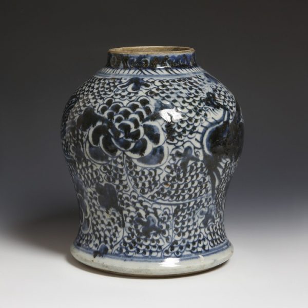 Provincial Blue and White Baluster Jar