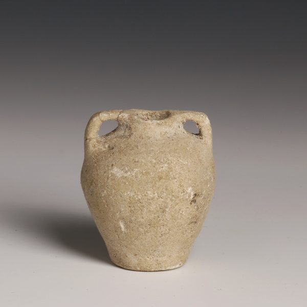 Provincial Egyptian Holy Land Miniature Stone Amphora