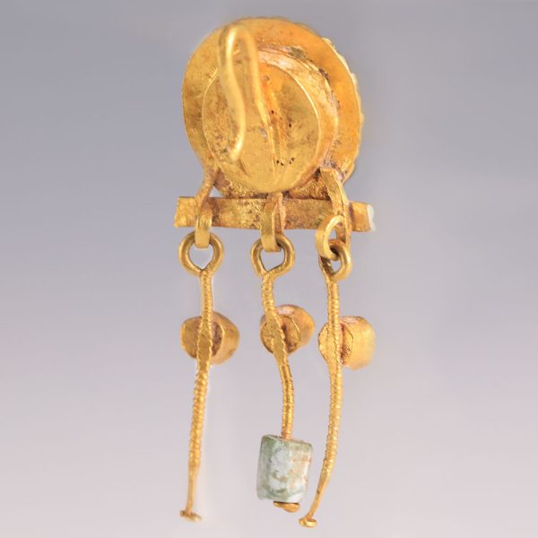 Rare Roman Cameo Gold Earring
