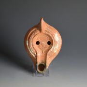 Roman Oil Lamp with Kantharos