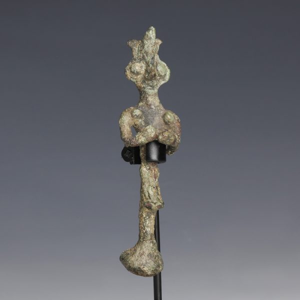 Syro-Hittite Bronze Female Idol