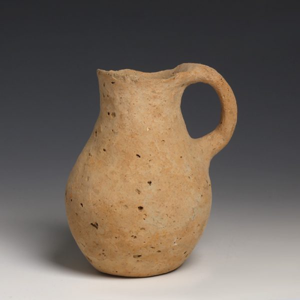 Tall Holy Land Jug with Looped Handle