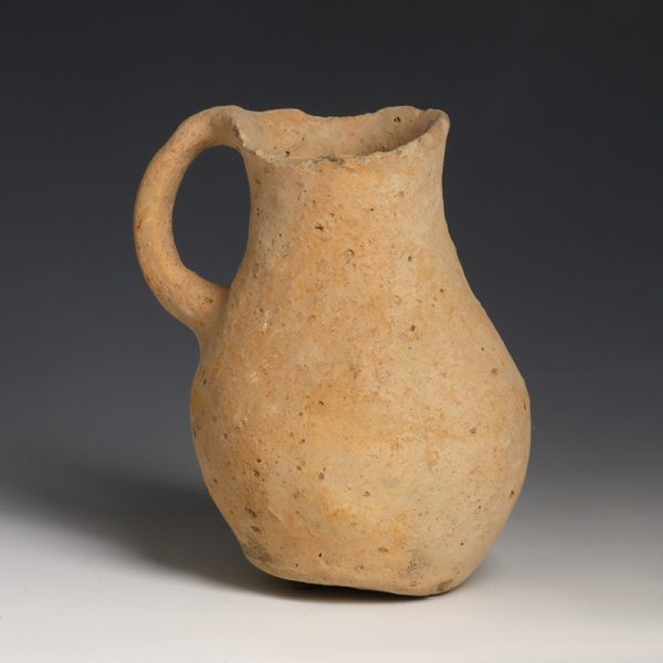 Tall Holy Land Jug with Looped Handle