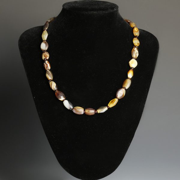 Western Asiatic Agate Bead Necklace