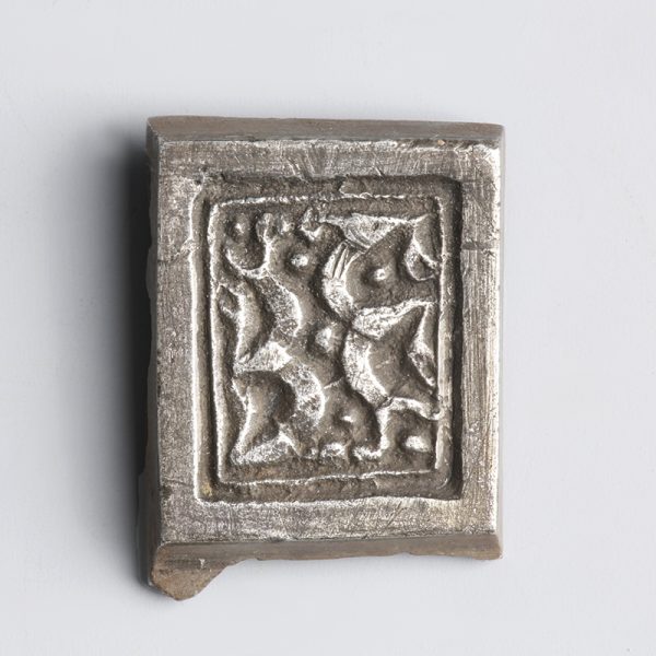 Anglo-Saxon Chip-Carved Silver Belt Mount