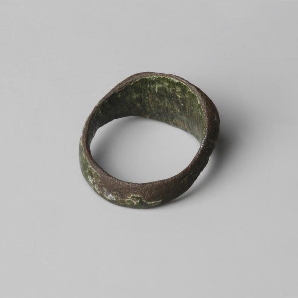 Byzantine Bronze Ring With Inscription