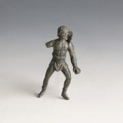 Roman Bronze Retiarius Gladiator Statuette