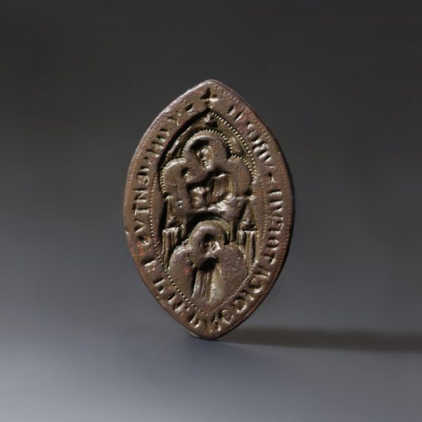 Mary And Child Vesica Bronze Seal