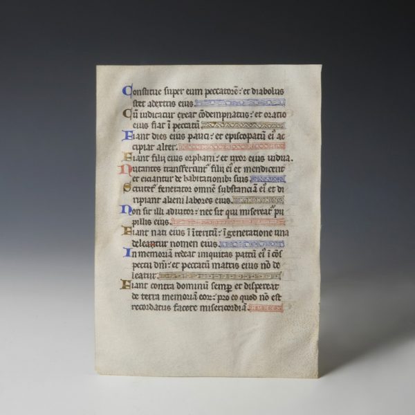 Medieval Manuscript with Illumination