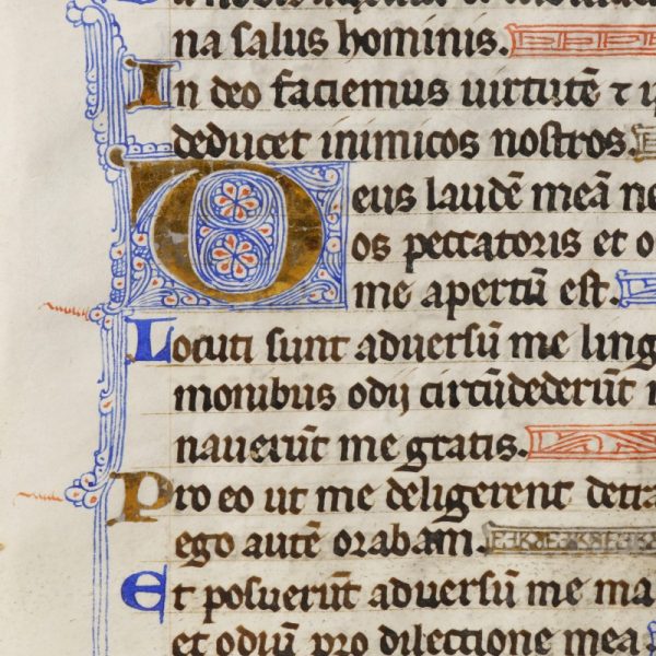 Medieval Manuscript with Illumination