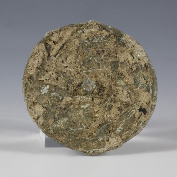 Roman Bronze Disc With Millefiori Decoration