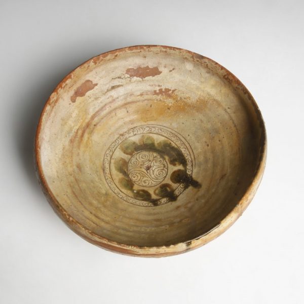 Byzantine Bowl with Sgraffito Ornamentation