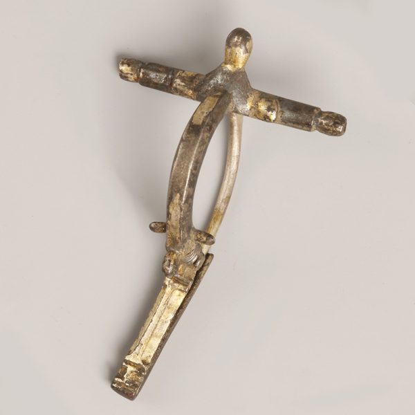 Roman  Gilded Silver Crossbow Brooch