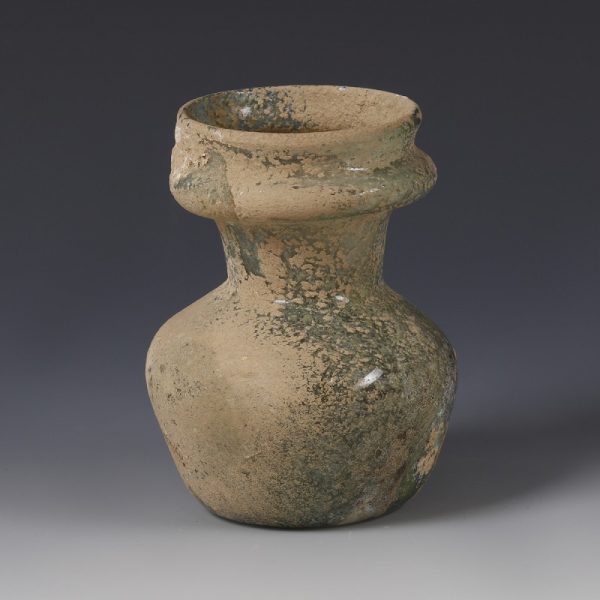 Roman Glass Collared Jar