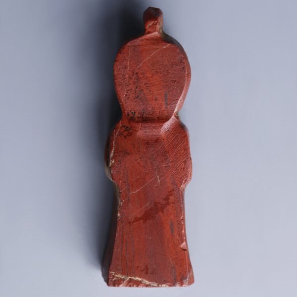 Egyptian Red Jasper Knot of Isis Amulet
