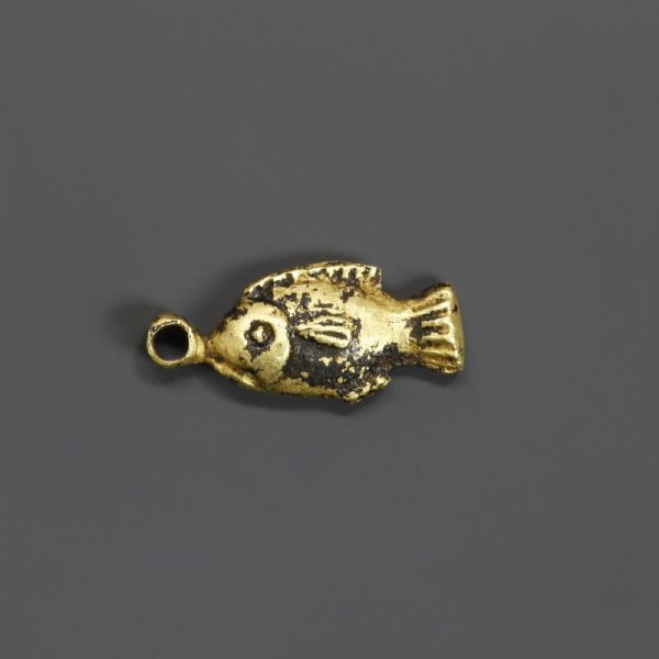 Egyptian Gold Fish Amulet