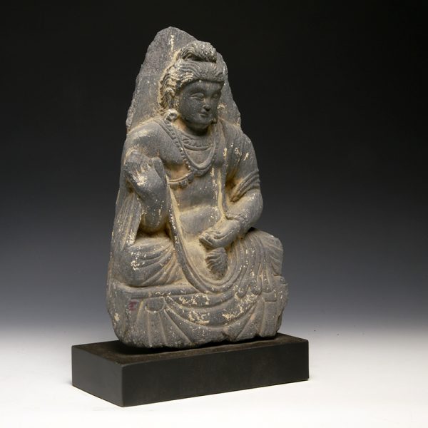 Gandharan Stone Bodhisattva Maitreya