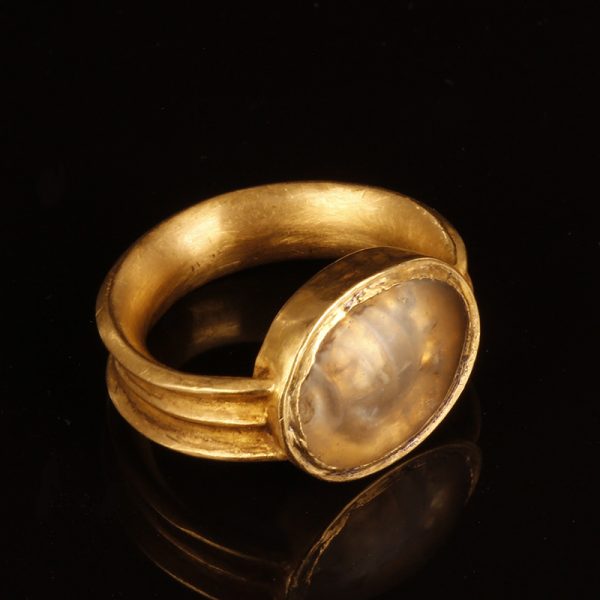 Greek Gold Ring with Turtle