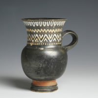 greek south italian pottery thistle mug