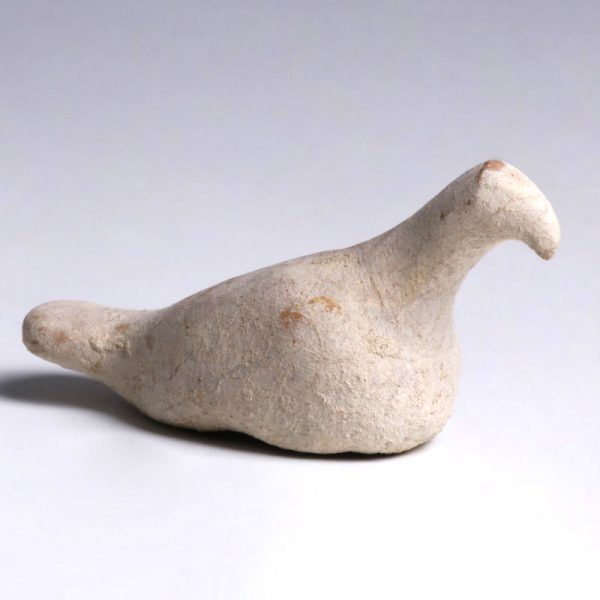 Greek Terracotta Figurine in the Shape of a Dove