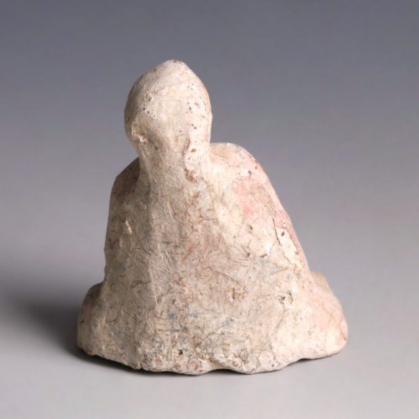 Greek Terracotta Figurine of a Seated Man