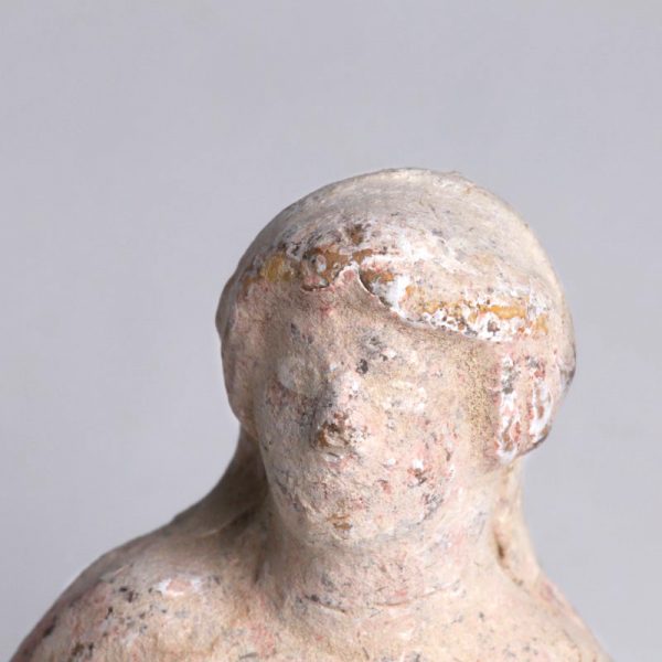 Greek Terracotta Figurine of a Seated Man