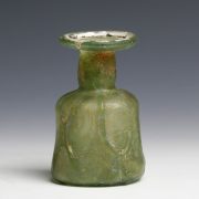 Vibrant Green Roman Cylindrical Glass