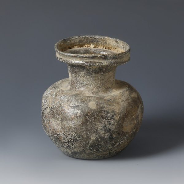 Indented Roman Glass Jar