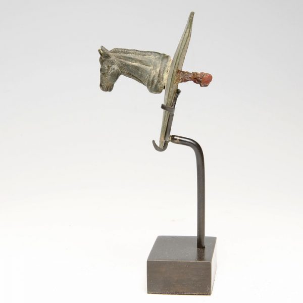 Roman Bronze Horse Head Fitting