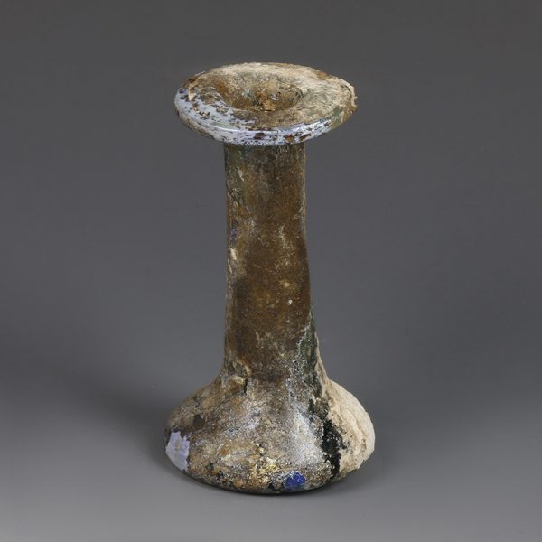 Small Roman Glass Candlestick Unguentarium
