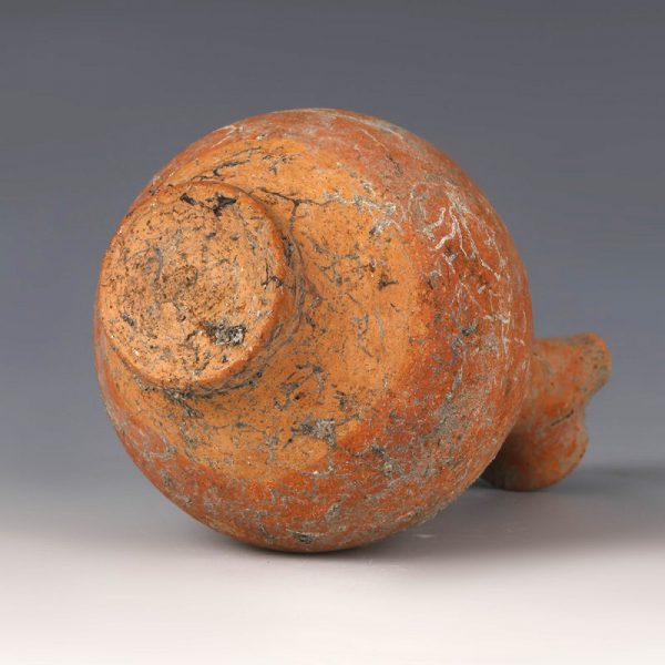 Terracotta Juglet with Trefoil Mouth