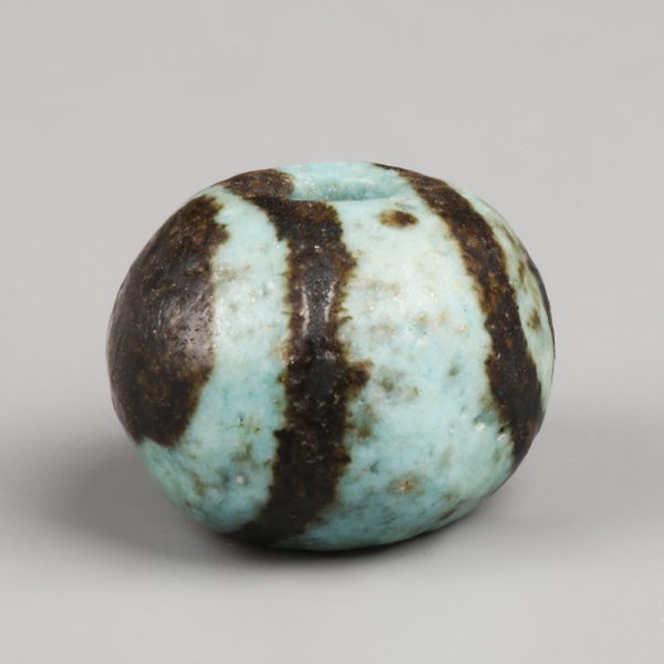 Egyptian Middle Kingdom Faience Ball Bead
