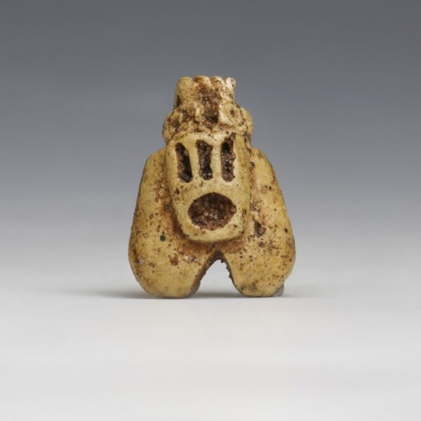 Egyptian Yellow Faience Fly Amulet