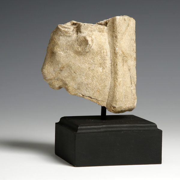 Roman Marble Relief Fragment of a Bull
