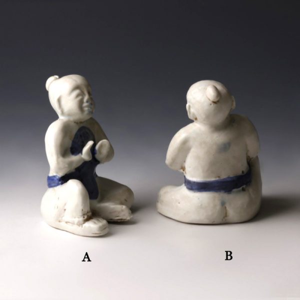 Blue And White Porcelain Figures