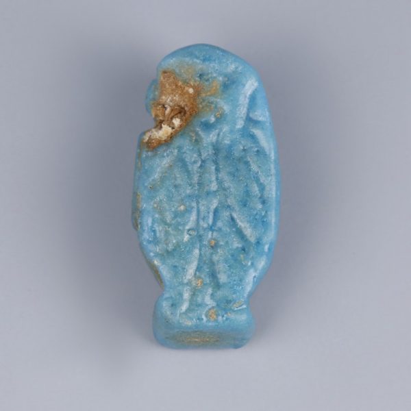 Egyptian Blue Faience Amulet of Pataikos