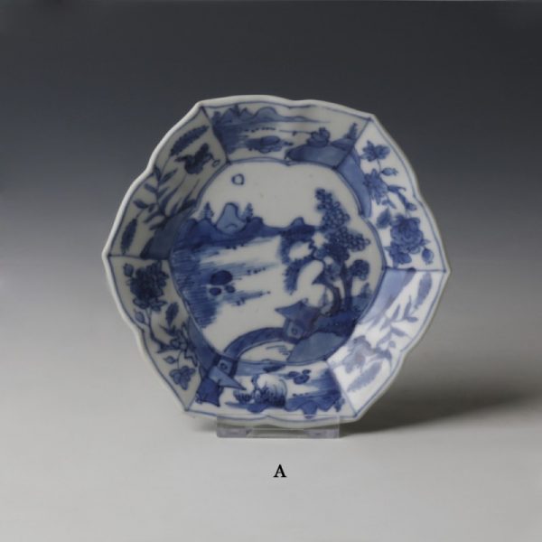 Kangxi Blue and White Export Ware Saucers