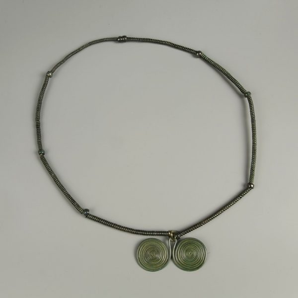 Bronze Age Necklace with Spiral Pendant