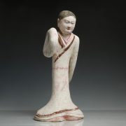 Large Chinese Han Dynasty Pottery Dancer