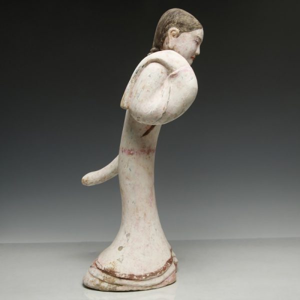 Large Chinese Han Dynasty Pottery Dancer