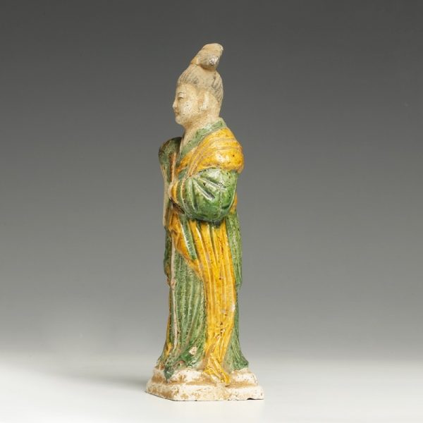 Chinese Ming Dynasty Attendant with Agricultural Tool