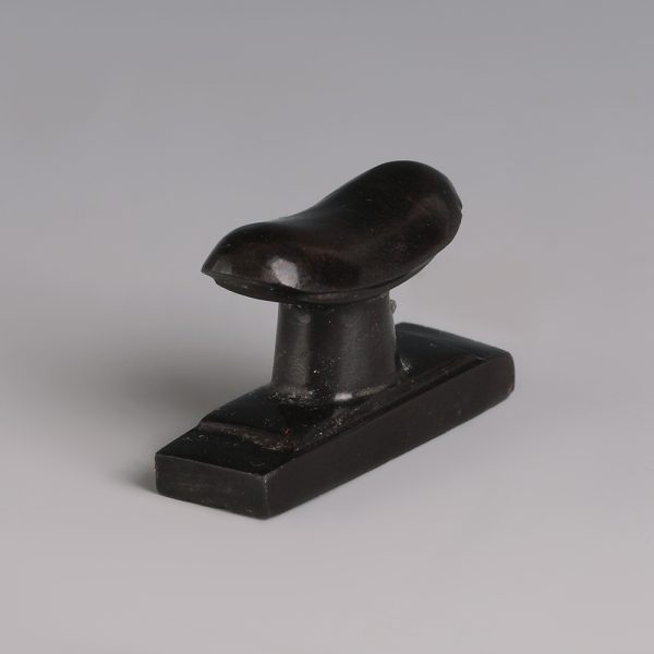Egyptian Obsidian Headrest Amulet