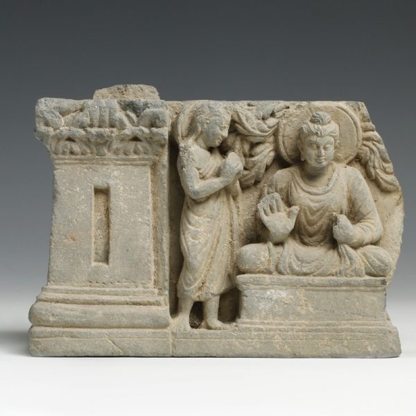 Gandharan Panel Relief with Buddha