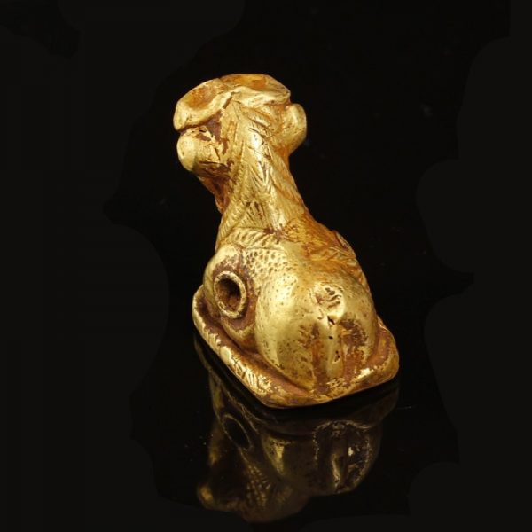 South Arabian Gold Bull Pendant