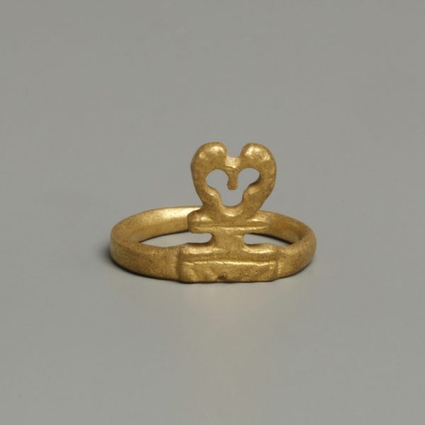 Golden Roman Key Ring