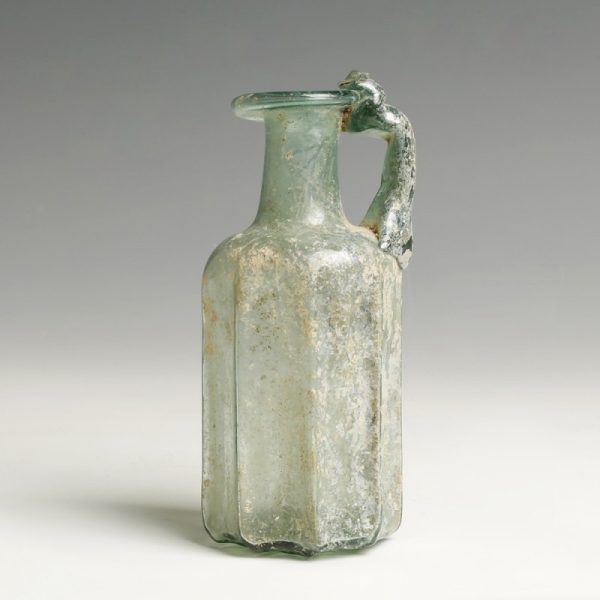 Roman Light Blue Glass Bottle
