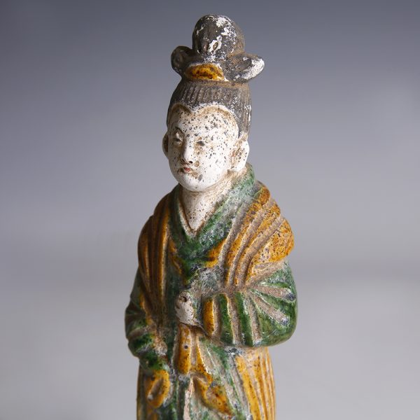 Ming Dynasty Green-Glazed Attendant
