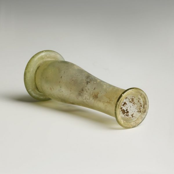 Roman Green Miniature Glass Flask